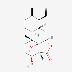 molecular formula C20H28O4 B12742858 Sonomolide A CAS No. 172486-70-3