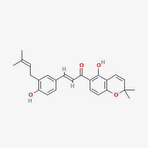 molecular formula C25H26O4 B12742929 Paratocarpin B CAS No. 161099-57-6