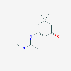 molecular formula C12H20N2O B12742931 N,N-Dimethyl-N'-(5,5-dimethyl-3-oxo-1-cyclohexen-1-yl)ethanimidamide CAS No. 131929-05-0