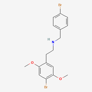 molecular formula C17H19Br2NO2 B12742951 N-(4-Bromobenzyl) 2c-b CAS No. 155638-93-0
