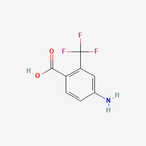 molecular formula C8H6F3NO2 B1274296 4-amino-2-(trifluoromethyl)benzoic Acid CAS No. 393-06-6