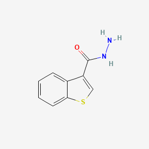 molecular formula C9H8N2OS B1274301 1-Benzothiophene-3-carbohydrazide CAS No. 78676-34-3
