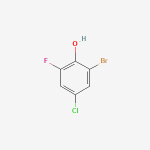 molecular formula C6H3BrClFO B1274304 2-Bromo-4-chloro-6-fluorophenol CAS No. 886499-88-3