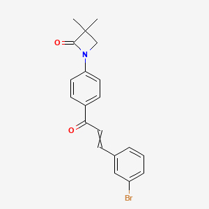 1-{4-[3-(3-Bromophenyl)acryloyl]phenyl}-3,3-dimethyl-2-azetanone