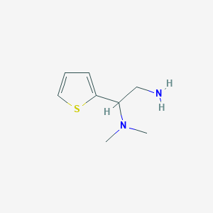 molecular formula C8H14N2S B1274314 N1,N1-dimethyl-1-(thiophen-2-yl)ethane-1,2-diamine CAS No. 790263-41-1