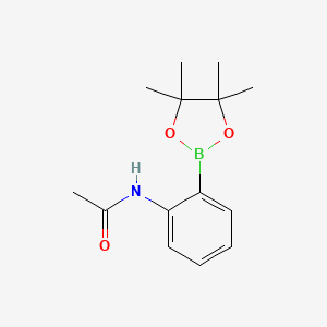 molecular formula C14H20BNO3 B1274315 N-(2-(4,4,5,5-Tetramethyl-1,3,2-dioxaborolan-2-yl)phenyl)acetamide CAS No. 380430-61-5