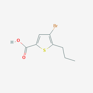 molecular formula C8H9BrO2S B1274316 4-Bromo-5-propylthiophene-2-carboxylic acid CAS No. 869951-15-5