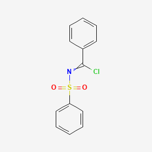 N-(benzenesulfonyl)benzenecarboximidoyl chloride