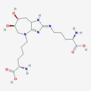 molecular formula C18H32N6O6 B12743330 Glucosepane CAS No. 257290-23-6