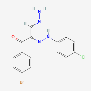 3-(4-Bromophenyl)-2-[2-(4-chlorophenyl)hydrazono]-3-oxopropanal hydrazone