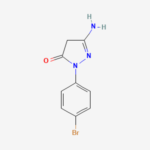 5-amino-2-(4-bromophenyl)-2,4-dihydro-3H-pyrazol-3-one