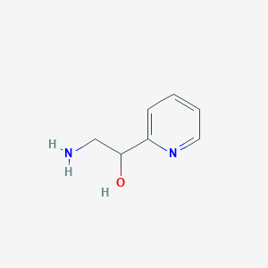 molecular formula C7H10N2O B1274348 2-Amino-1-(pyridin-2-yl)ethanol CAS No. 89943-14-6