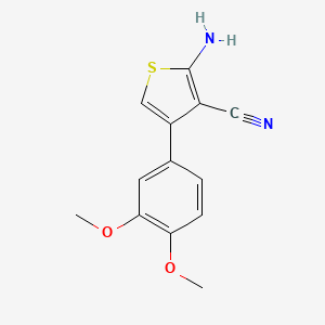 2-Amino-4-(3,4-dimethoxyphenyl)thiophene-3-carbonitrile