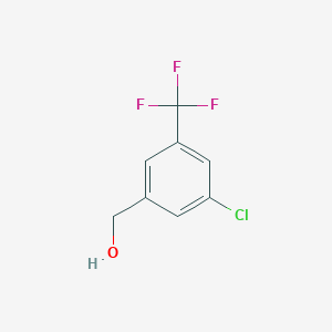 molecular formula C8H6ClF3O B1274369 （3-氯-5-(三氟甲基)苯基)甲醇 CAS No. 886496-87-3