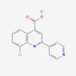 8-Chloro-2-pyridin-4-ylquinoline-4-carboxylic acid