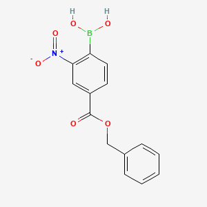 (4-((Benzyloxy)carbonyl)-2-nitrophenyl)boronic acid