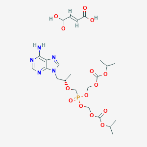 5-[[(1S)-2-(6-Amino-9H-purin-9-yl)-1-methylethoxy]methyl]-2,4,6,8-tetraoxa-5-phosphanonanedioic Acid 1,9-Bis(1-methylethyl) Ester 5-Oxide (2E)-2-Butenedioate