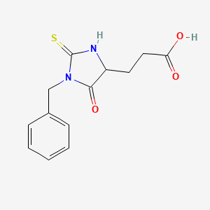 3-(1-Benzyl-5-oxo-2-thioxoimidazolidin-4-YL)propanoic acid