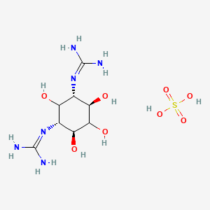 molecular formula C8H20N6O8S B12743820 Streptidine sulfate CAS No. 6160-27-6