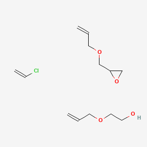 molecular formula C13H23ClO4 B12743841 Chloroethene;2-prop-2-enoxyethanol;2-(prop-2-enoxymethyl)oxirane CAS No. 176590-87-7