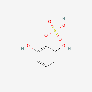 molecular formula C6H6O6S B12743927 Pyrogallol-2-O-sulphate CAS No. 845253-27-2