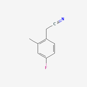 molecular formula C9H8FN B1274401 2-(4-Fluoro-2-methylphenyl)acetonitrile CAS No. 80141-93-1