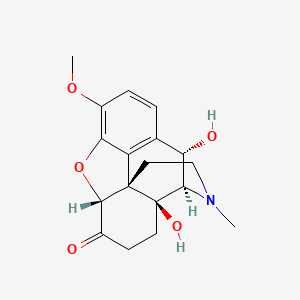 molecular formula C18H21NO5 B12744176 10-Alfa-hydroxyoxycodone CAS No. 96453-12-2