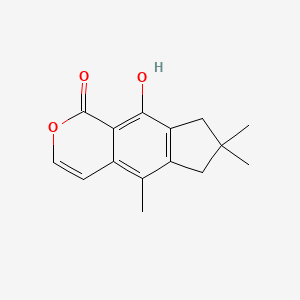 molecular formula C15H16O3 B12744230 Fomajorin D CAS No. 85533-03-5