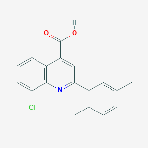 8-Chloro-2-(2,5-dimethylphenyl)quinoline-4-carboxylic acid