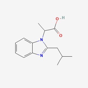 2-(2-Isobutyl-1H-benzimidazol-1-YL)propanoic acid