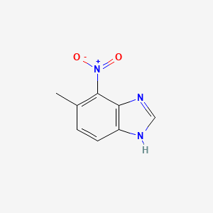 molecular formula C8H7N3O2 B1274441 5-methyl-4-nitro-1H-benzimidazole 