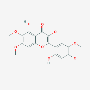 molecular formula C20H20O9 B12744418 Brickellin CAS No. 90357-63-4