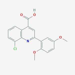 8-Chloro-2-(2,5-dimethoxyphenyl)quinoline-4-carboxylic acid