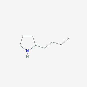molecular formula C8H17N B1274452 2-Butylpyrrolidine CAS No. 3446-98-8