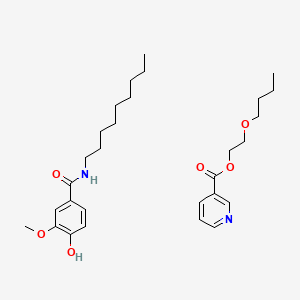molecular formula C29H44N2O6 B12744573 Finalgon CAS No. 93746-32-8