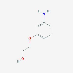 molecular formula C8H11NO2 B1274467 2-(3-Aminophenoxy)ethanol CAS No. 50963-77-4