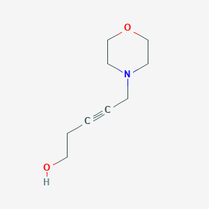 molecular formula C9H15NO2 B1274474 5-Morpholin-4-ylpent-3-yn-1-ol CAS No. 550302-86-8