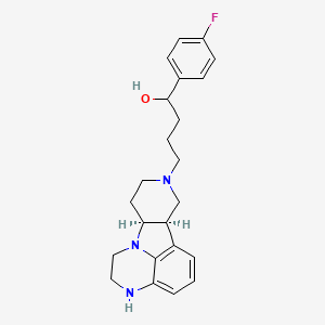 molecular formula C23H28FN3O B12744762 Lumateperone metabolite 1 CAS No. 1469777-40-9