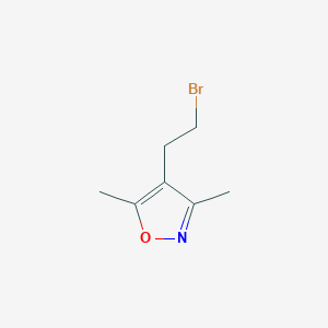 molecular formula C7H10BrNO B1274478 4-(2-Bromoethyl)-3,5-dimethylisoxazole CAS No. 83467-35-0