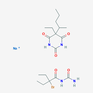 molecular formula C18H31BrN4NaO5+ B12744813 Carbrital CAS No. 8065-30-3