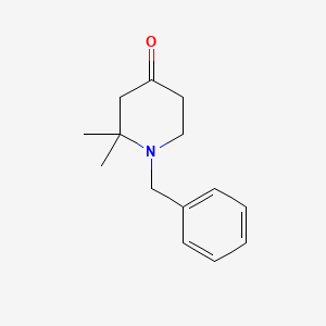 molecular formula C14H19NO B1274483 1-苄基-2,2-二甲基哌啶-4-酮 CAS No. 117623-46-8
