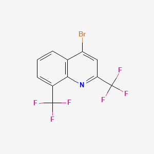 molecular formula C11H4BrF6N B1274484 4-Bromo-2,8-bis(trifluoromethyl)quinoline CAS No. 35853-45-3