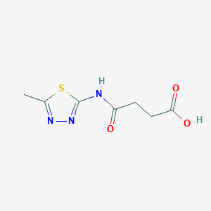 molecular formula C7H9N3O3S B1274514 N-(5-Methyl-[1,3,4]thiadiazol-2-yl)-succinamic acid CAS No. 79888-39-4