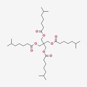 molecular formula C37H68O8 B12745200 Pentaerythritol, tetraisooctanoate CAS No. 28880-17-3