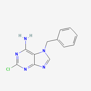 molecular formula C12H10ClN5 B1274523 7-Benzyl-2-chloro-7H-purin-6-ylamine CAS No. 56025-89-9