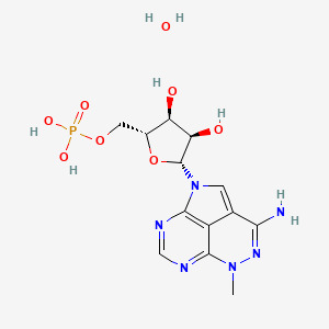 molecular formula C13H19N6O8P B12745272 Triciribine phosphate monohydrate CAS No. 1032073-93-0