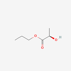 molecular formula C6H12O3 B12745294 (+)-Propyl lactate CAS No. 53651-70-0