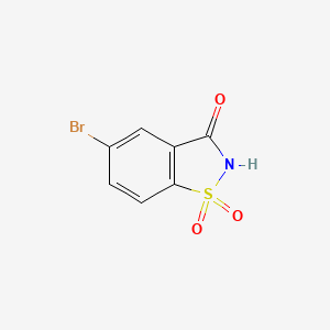 molecular formula C7H4BrNO3S B1274531 5-Bromobenzo[d]isothiazol-3(2H)-one 1,1-dioxide CAS No. 29632-82-4