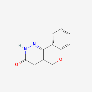 molecular formula C11H10N2O2 B12745337 2H-(1)Benzopyrano(4,3-c)pyridazin-3(4H)-one, 4a,5-dihydro- CAS No. 133414-47-8