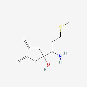 molecular formula C11H21NOS B1274534 4-(1-Amino-3-methylsulfanyl-propyl)-hepta-1,6-dien-4-ol CAS No. 315249-26-4